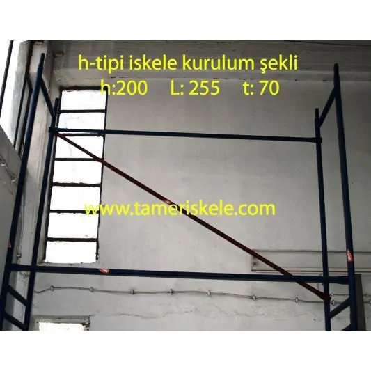 H Tipi Dış Cephe İskelesi