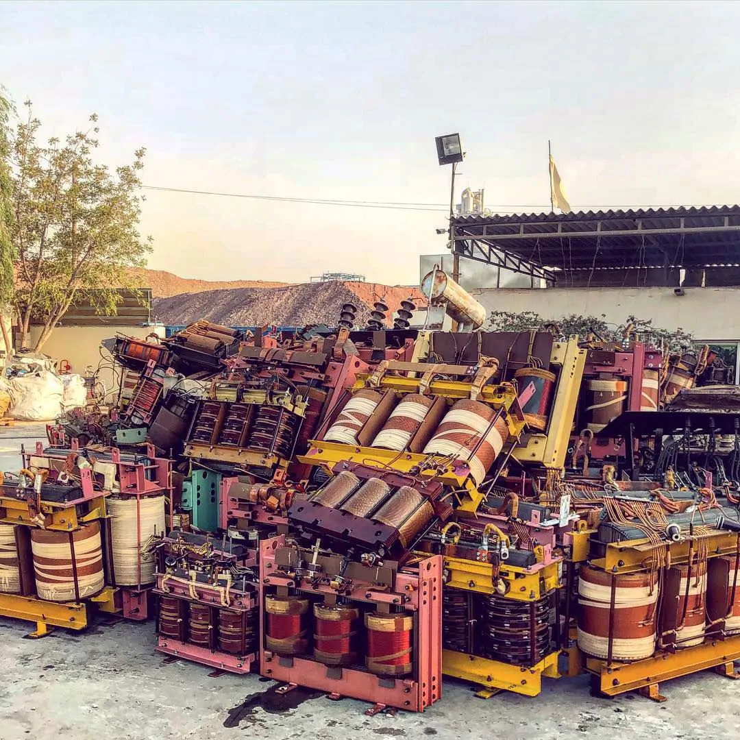 Scrap metal to be dismantled