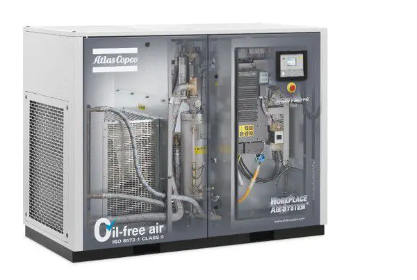 Atlas Copco AQ 15-55 VSD/AQ 30-55 (15-55 kW / 20-75 hp) OIL-FREE WATER INJECTION SCREW COMPRESSOR