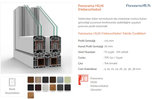 Panaroma Hs76 Hebeschiebe