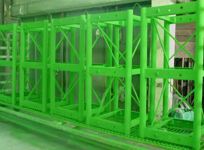 Electrostatic powder coating