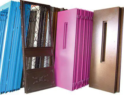 Steel door elevator door painting