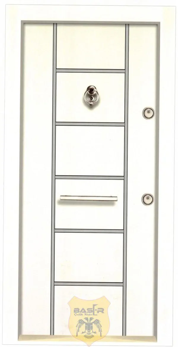 Laminant Tek Renk Çelik Kapı Modelleri