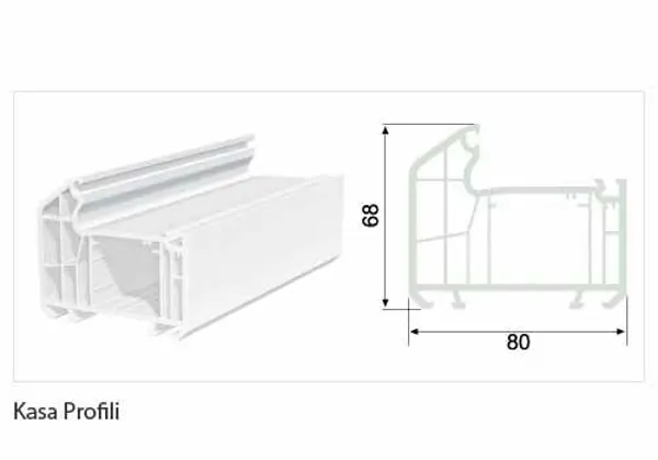 S75 Serisi PVC Pencere