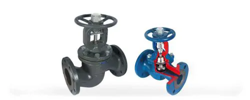 VALFTEK DN250 PN16 METAL KÖRÜKLÜ GLOBE VANA