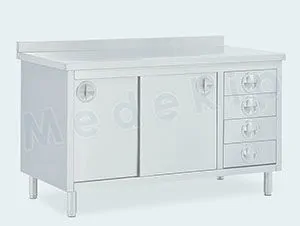 Desk / Work Desk with Cabinet - Drawers