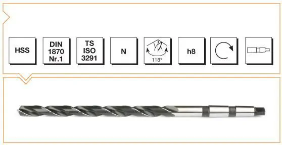 Drill Bits with Morse Taper Shanks