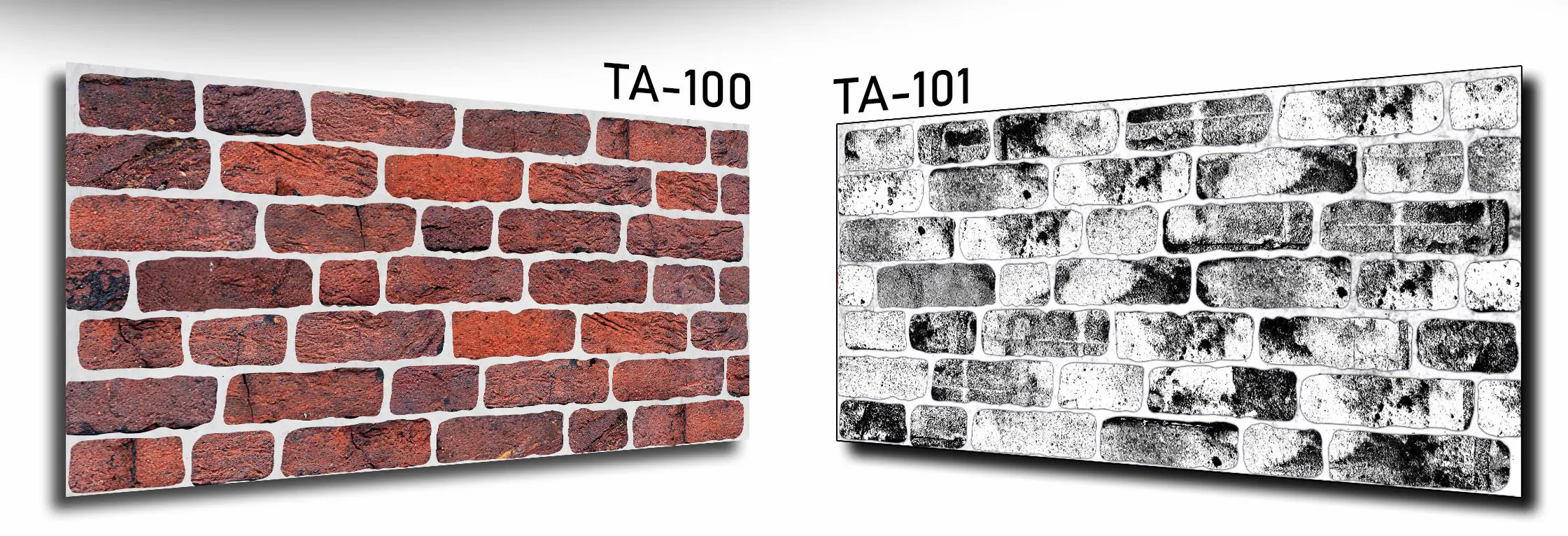 Brick pattern wall panels