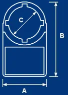 Q22mm BUTTON LABEL