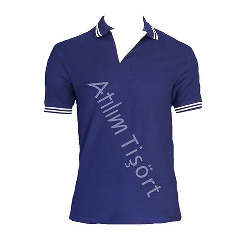 Penye Lacoste Polo Yaka Tişört Lacivert