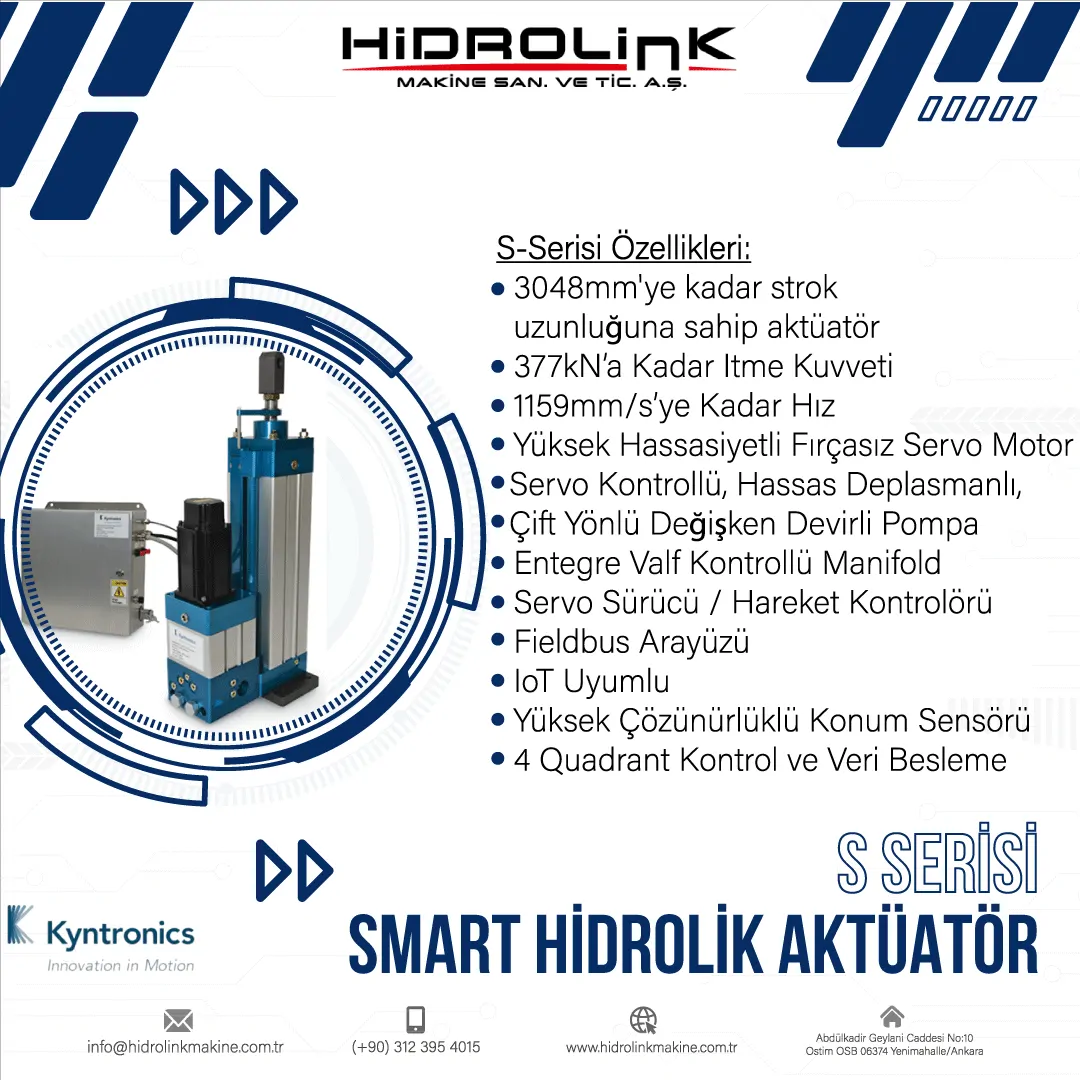 Kyntronics S-Serisi Aktüatör