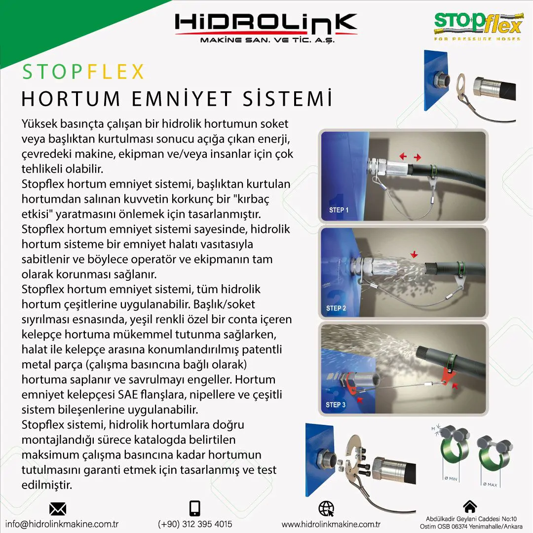 StopFlex Hortum Emniyet Sistemi